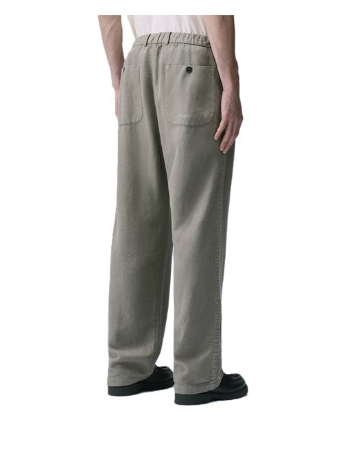 Linen PantPantaloni in lino smerigliato tinti in capo Massimo Osti Studio | 21MMPA015A-110786G359 WALNUT